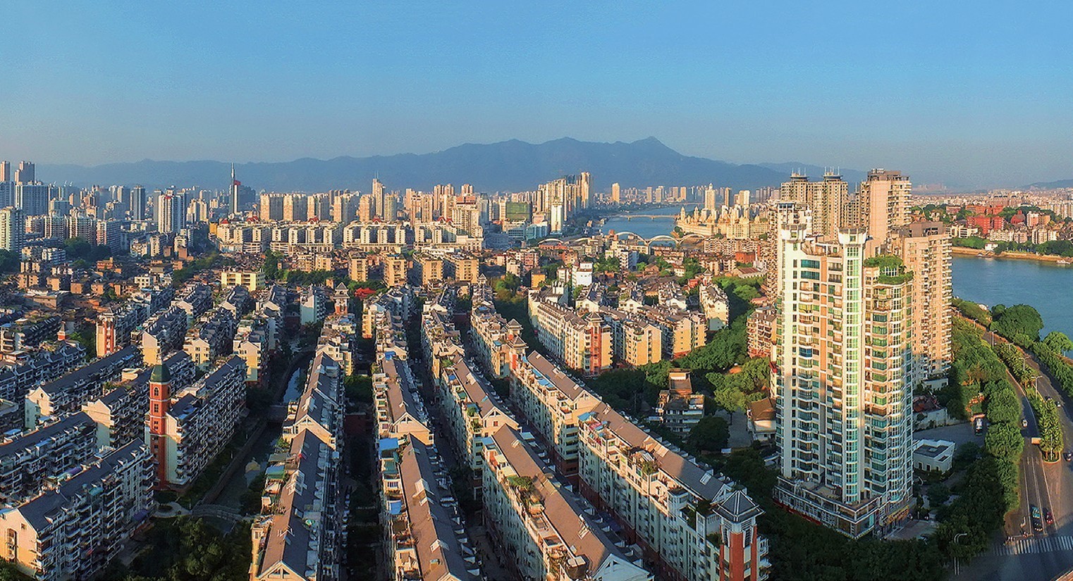 2018年，福州市臺江區(qū)蒼霞新城，高樓拔地而起，舊貌換新顏。